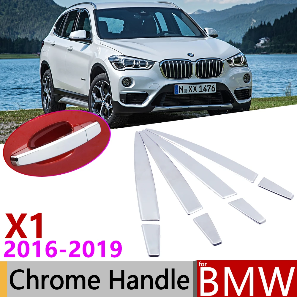 Роскошная хромированная накладка на дверную ручку для BMW X1 F48 2016 ~ 2019 аксессуары