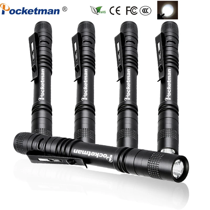 

4Pcs Powerful Mini Flashlight Pen Torch Small Flashlight Waterproof Lanterna Pocket Flashlight Linterna Car Repairing Pocketman