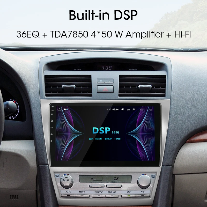 2G + 32G DSP RDS автомобильный Радио Мультимедиа Видео плеер навигация GPS 2 din для Toyota Camry