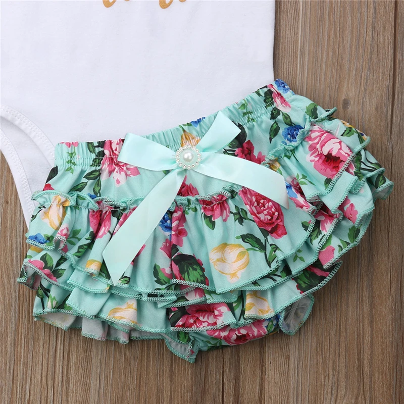 

AA Girl Clothing Summer Girls Outfits Romper PP Pants Headband Baby Girl Clothes Newborn Clothing Infant Clothes Set Girls Set