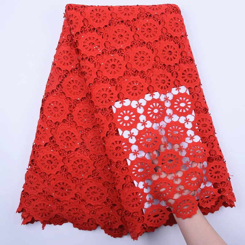 Водорастворимый французский гипюр вуаль кружевная ткань Африканская чистая