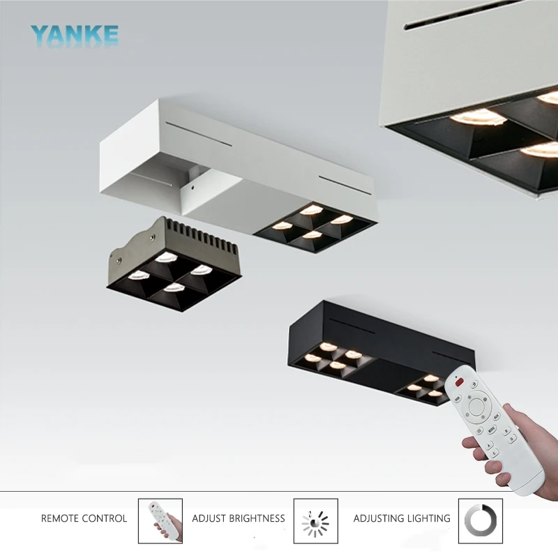 

Точечный светодиодный светильник с поверхностным креплением, квадратный домашний потолочный светильник для гостиной без Основного освеще...