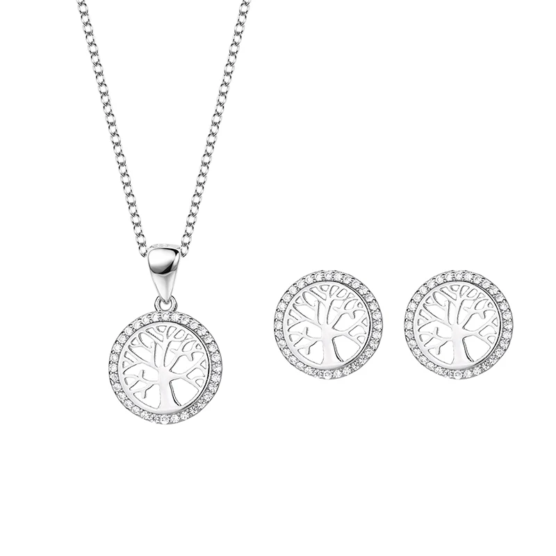 Серьги-подвески с деревом жизни в европейском и американском стиле из серебра 925