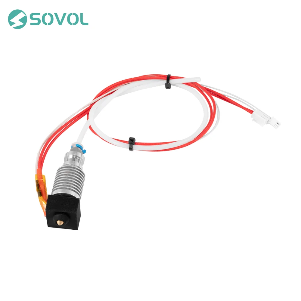 Собранный экструдер Горячий Конец Hotend kit 1 75 мм 0 4 сопло алюминиевый тепловой блок
