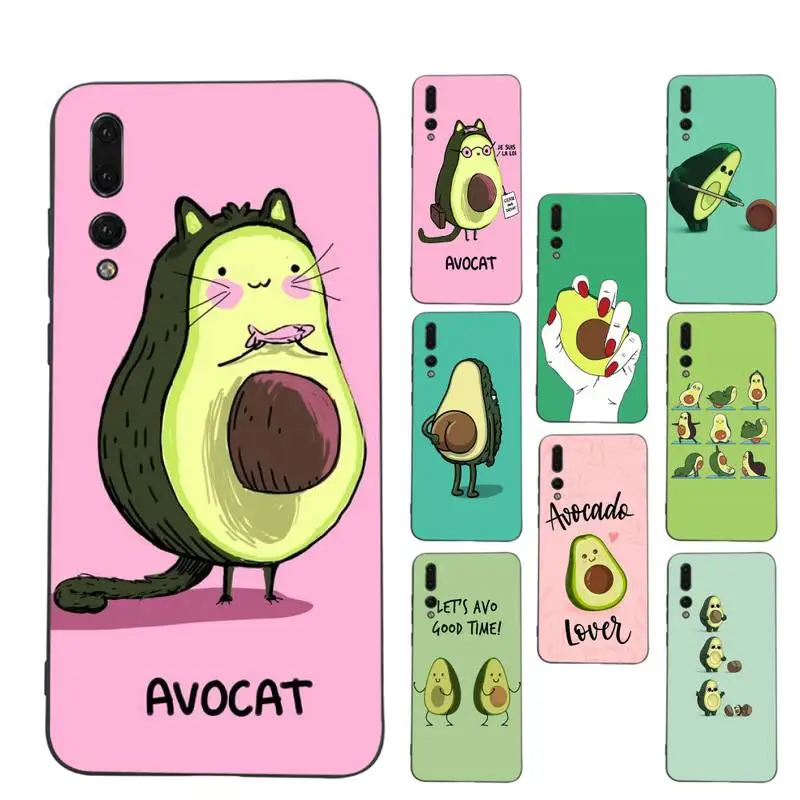 

Cute Cartoon Fruit Avocado Phone Case Soft Silicone Case For Huaweip30lite p30 20pro p40lite P30 Capa