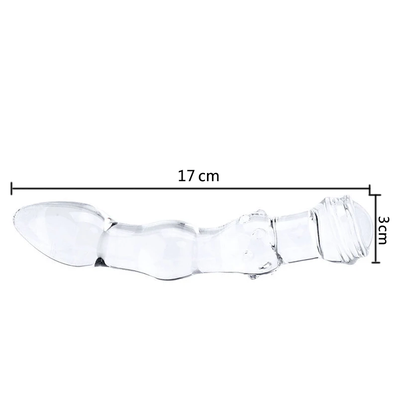 HEYIYI стеклянный дилдо из стекла пирекс фаллоимитатор Кристальный пенис Анальная