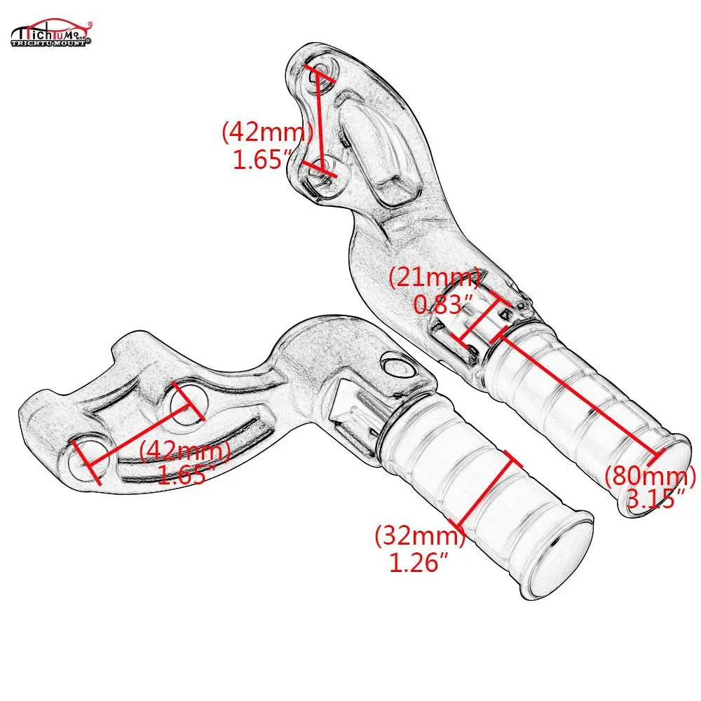 

Motorcycle Rear Passenger Foot Pegs Footrest Mount Bracket Footpegs Pedal For Indian Scout 15-20 Scout Sixty 16-20 Bobber 18-20