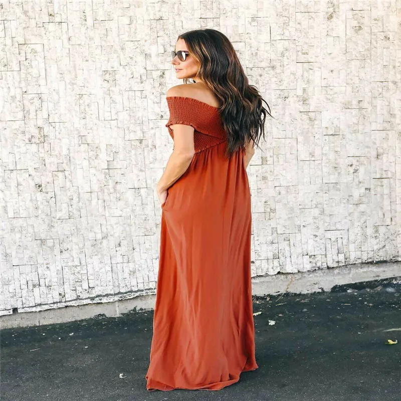 Женское летнее длинное платье макси элегантное вечернее без рукавов и бретелек с