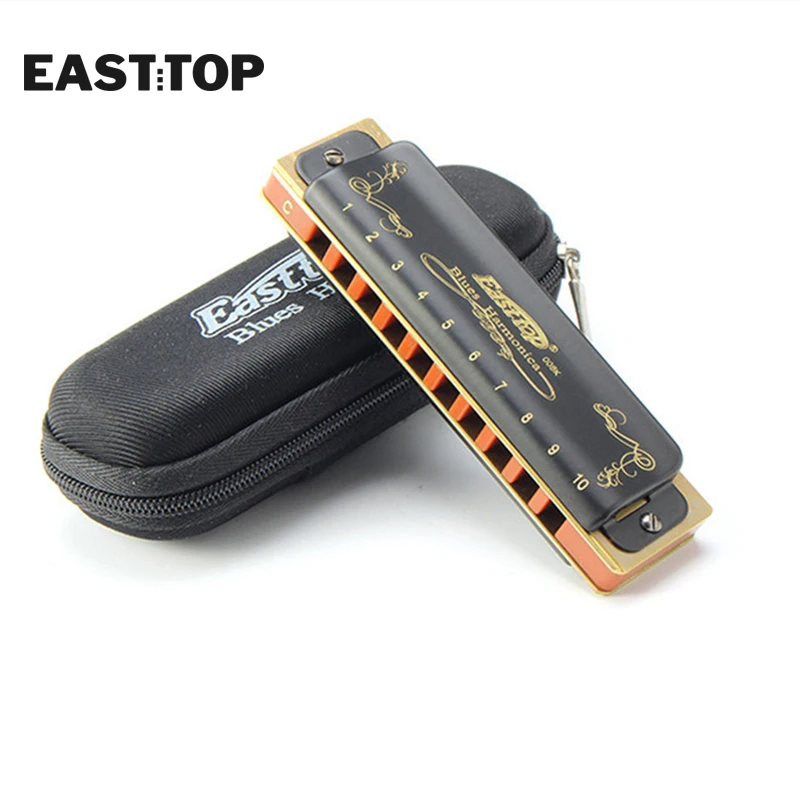 EASTTOP T008K новинка гармоника синего цвета латунные реечные пластины фосфористая