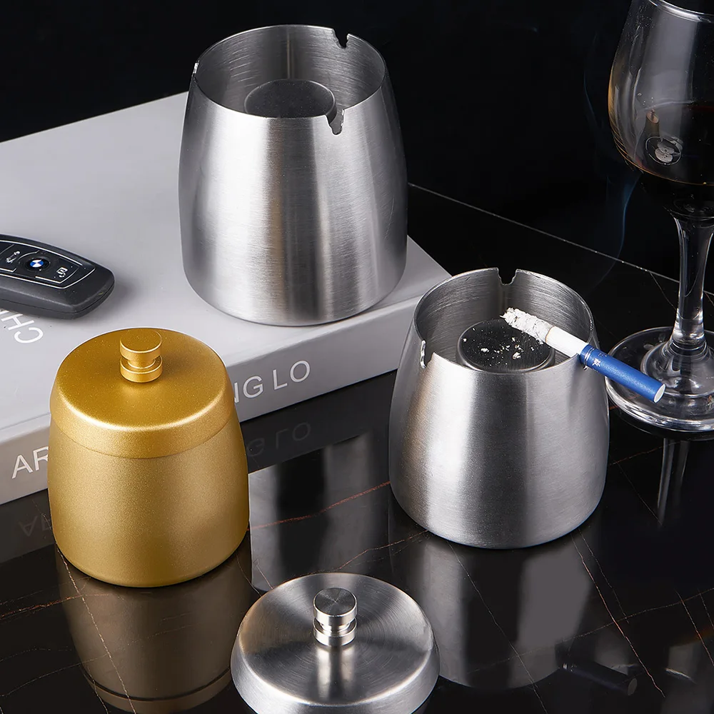 Пепельница из нержавеющей стали Современный домашний декор уличная пепельница