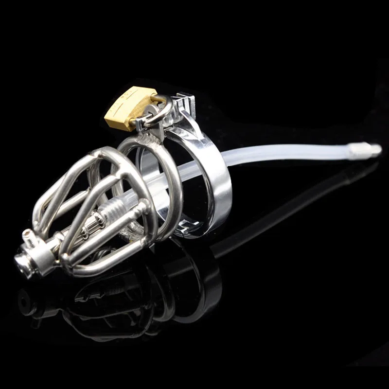 Длинный катетер уретральный из нержавеющей стали пояс целомудрия пенис замок