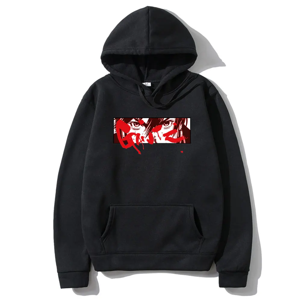 

Japan Anime Gantz Eyes Print Hoodie Fashion Men Women Cotton Hoodies Male Sweatshirt Mens Personality Streetwear Man Sweatshirts