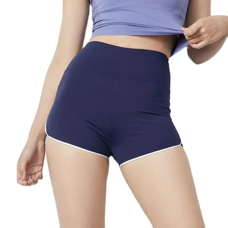 Женские спортивные шорты для тренажерного зала тренировочные бесшовные йоги с