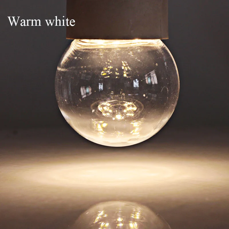 Warm white 5X E27 B22 цветная(rgb) светодиодная лампочка 12 V 24 V 110 V 220 V bombilla 0,5 Вт 1 2835 G45 декоративный прозрачный Лампы Свадебная вечеринка сад Joneaz - Испускаемый цвет: Warm white