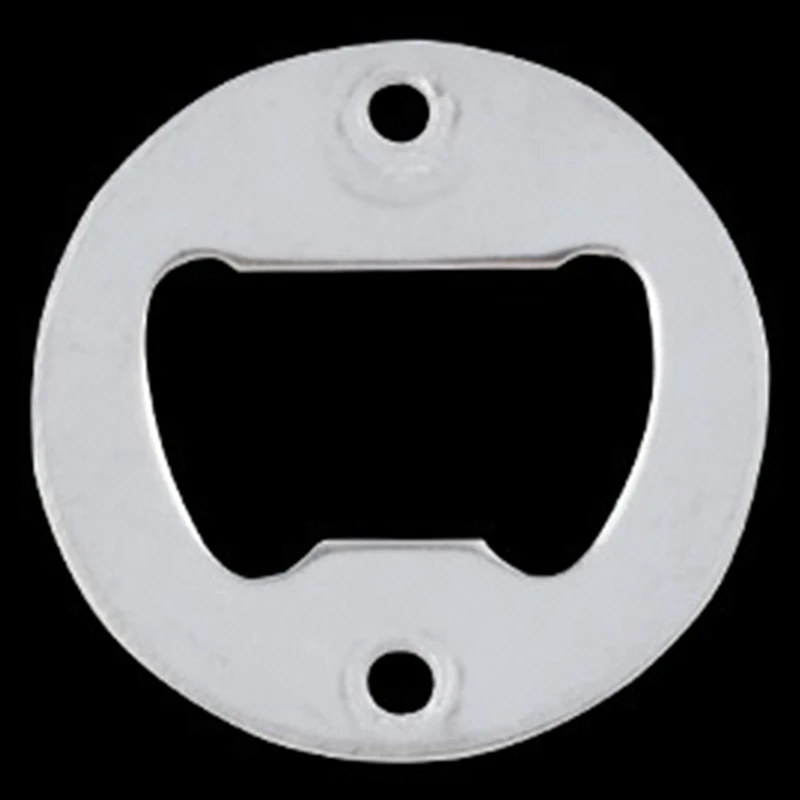

Bottle Opener Part with Countersunk Holes Round Metal Strong Polished Bottle Opener Insert Parts