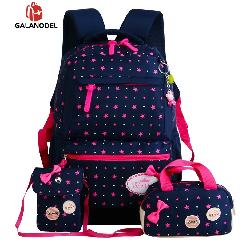 

Children School Bags For Girls Star Printing Teenagers Backpacks Kids Orthopedics Schoolbags Backpack mochila infantil