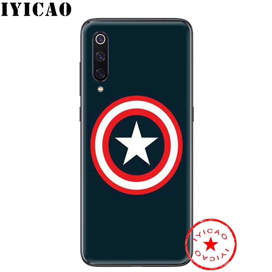 IYICAO с рисунком мстители от Marvel мягкий чехол для Xiaomi mi A3 A2 A1 8 Lite 9 Se макс 3 F1 5X6X6 CC9 CC9e 9T