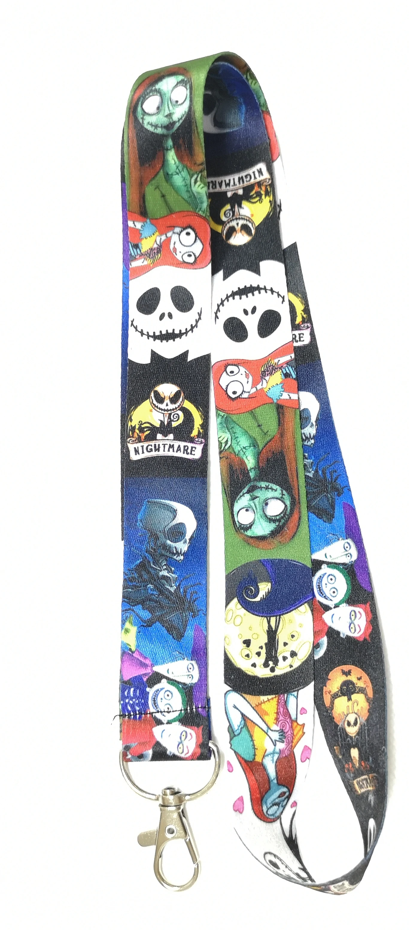 Новый Кошмар перед Рождеством брелок для ключей значок ID карты Держатели шейный
