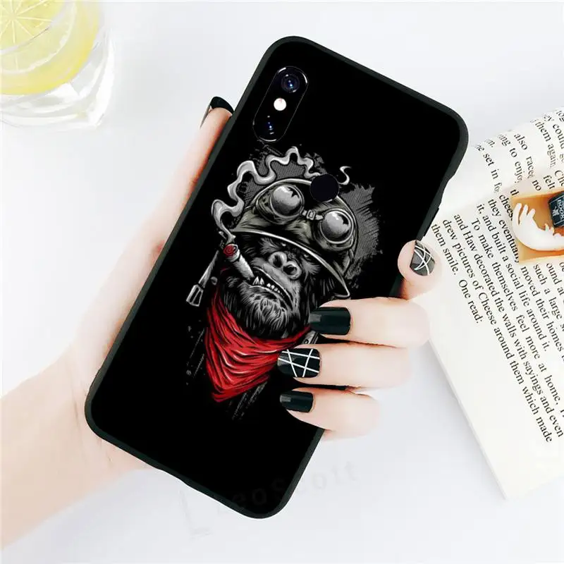 

Fashion Panda animal orangutan lion Phone Case For Xiaomi Redmi note 7 8 9 t k30 max3 9 s 10 pro lite
