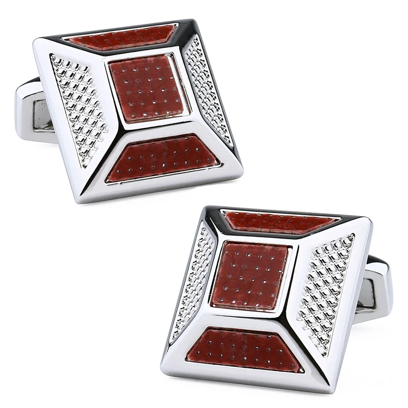 Модные ювелирные изделия мужские запонки Металлические медные с эмалью из