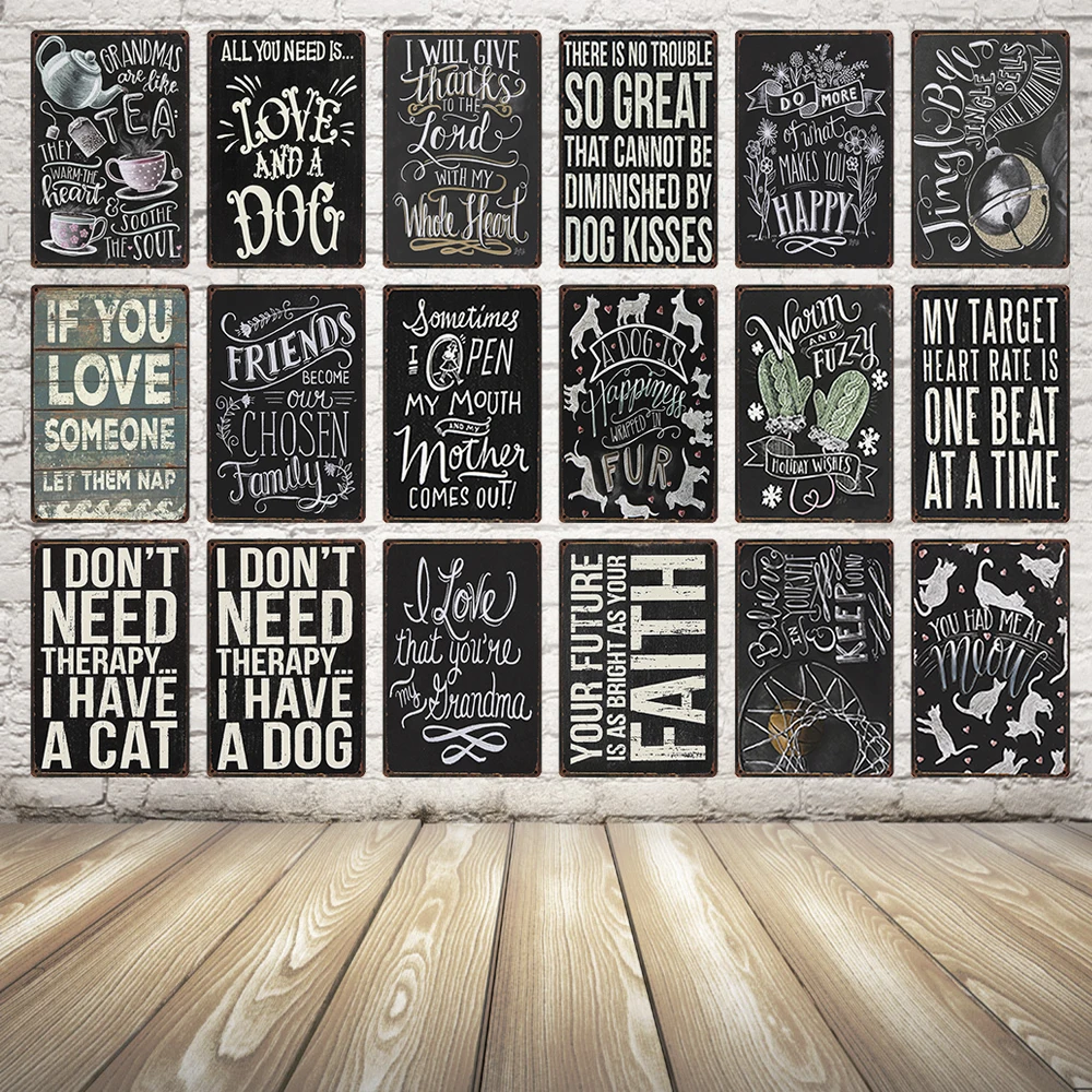 [Kelly66] надпись «Love Dog And Kiss Cat Mom», винтажный металлический знак, жестяной постер, домашний декор, Настенная картина 20*30 см, Dy12