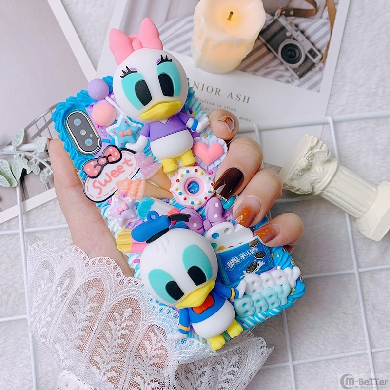 DIY чехол для Samsung Note10 plus 3D rabit телефона Galaxy s10 S6/s7/s8/9 + ручной работы кремовый note8/9