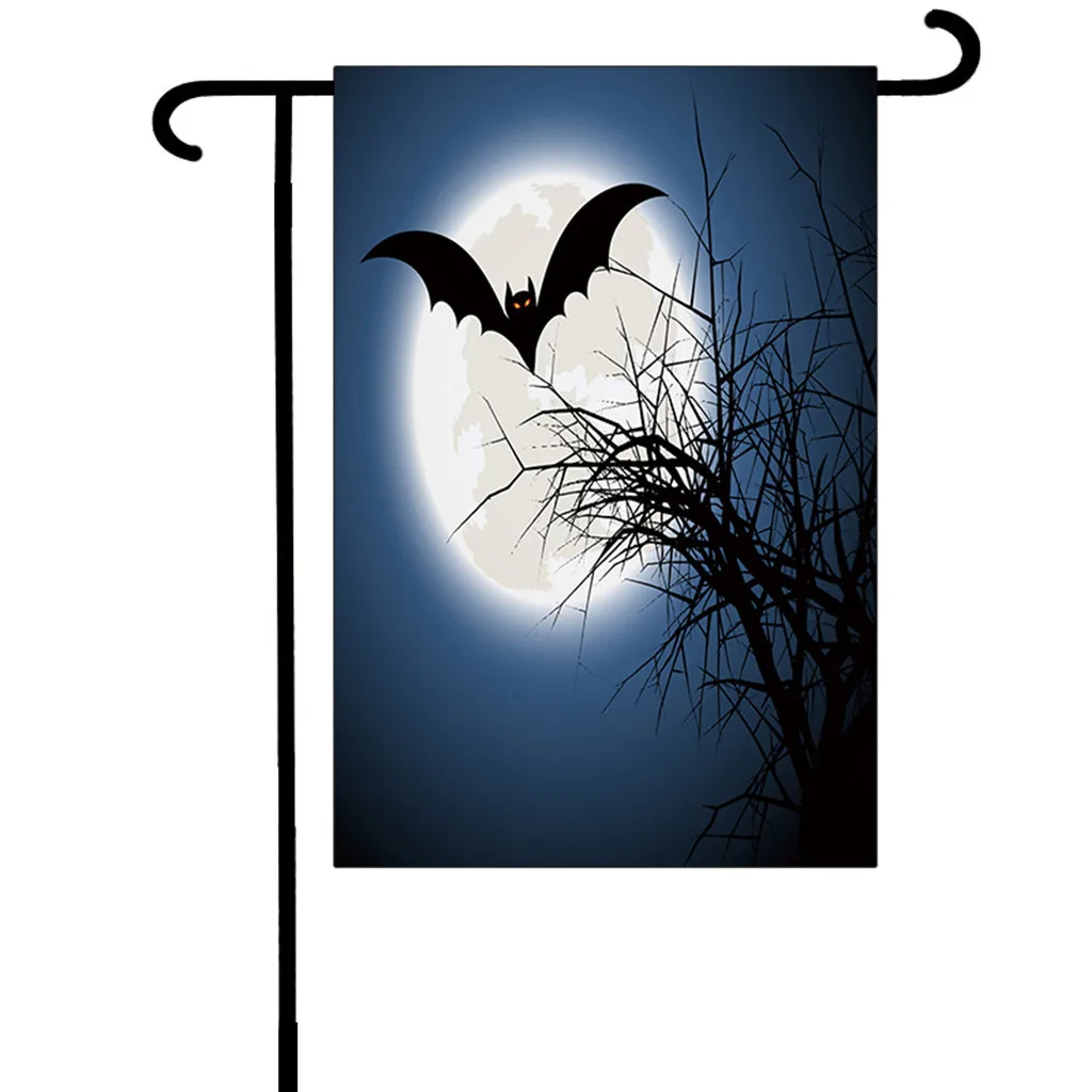 Забавный двухсторонний 3D флаг на Хэллоуин домика и Садовый флаги вечерние НКИ