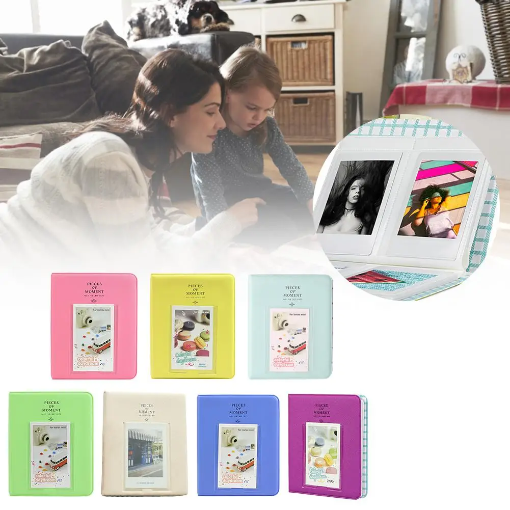 Милый хороший альбом для фотоаппарата instax чехол для хранения фото прекрасная мини-пленка Размер 64 Карманы Мода для мини-пленки 7s 8 9 instax мини-альбом