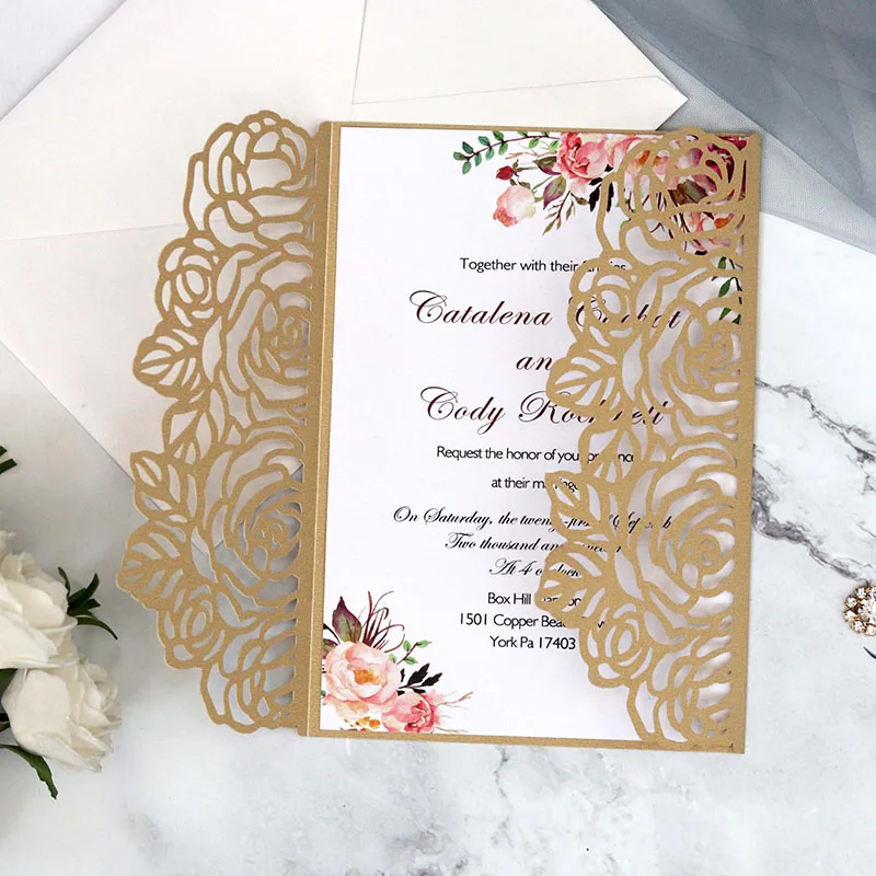 Открытка кружевная с розами в европейском стиле 100 шт. | Дом и сад