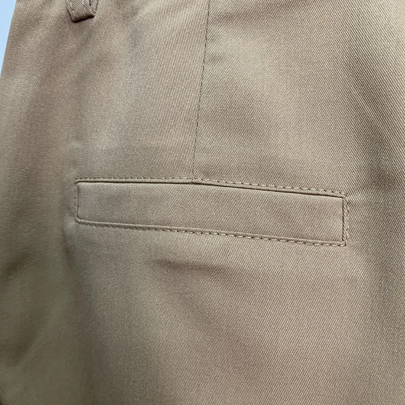 

SISPELL Casual Wide-legged Pants For Female High Waist Pure Color Ruched Women's Loose Trousers Fashion Streetwear Tide 2021
