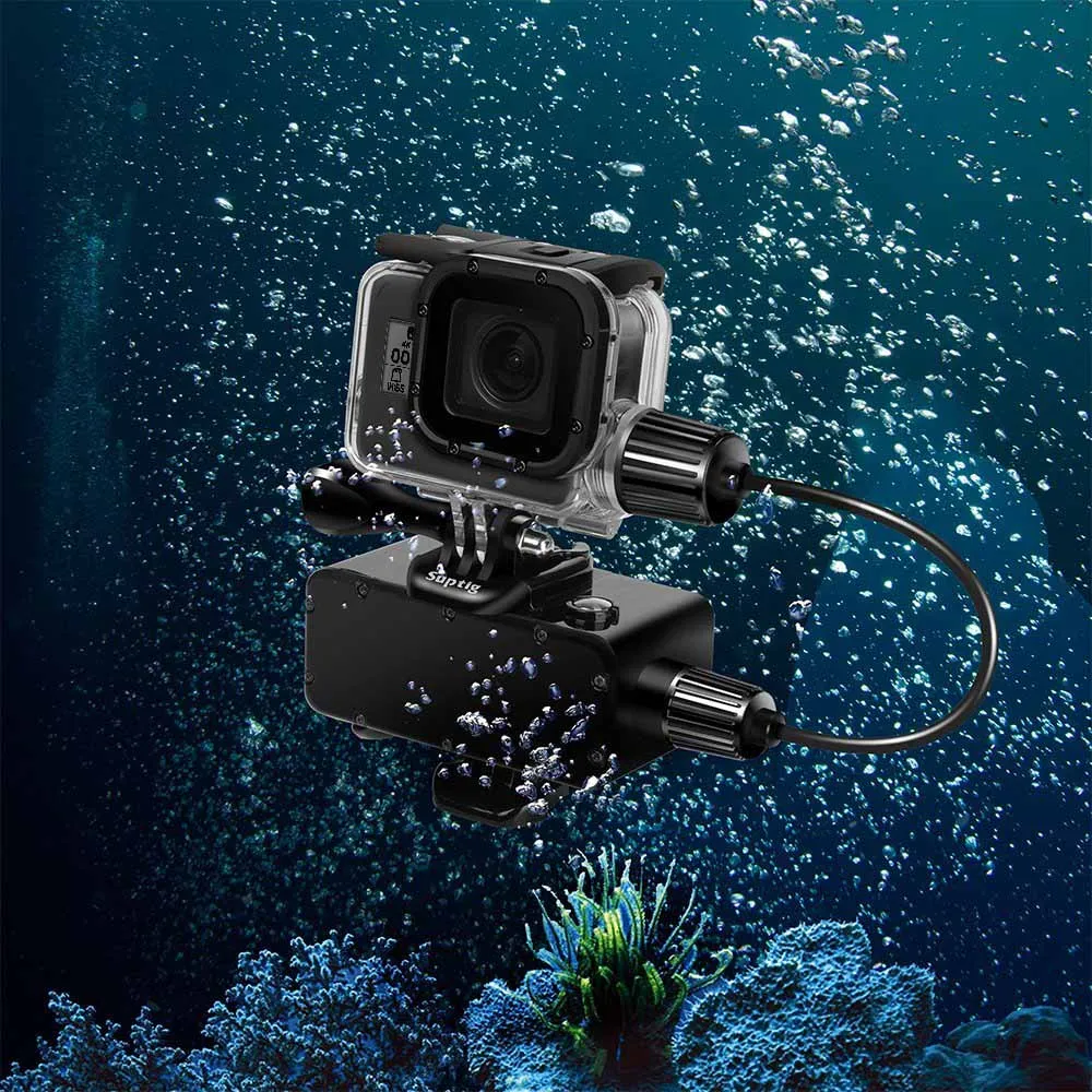 Go Pro 8 Max водонепроницаемый внешний аккумулятор погружной для GoPro Hero 7/6/5/4/3 Xiaomi Yi 4K