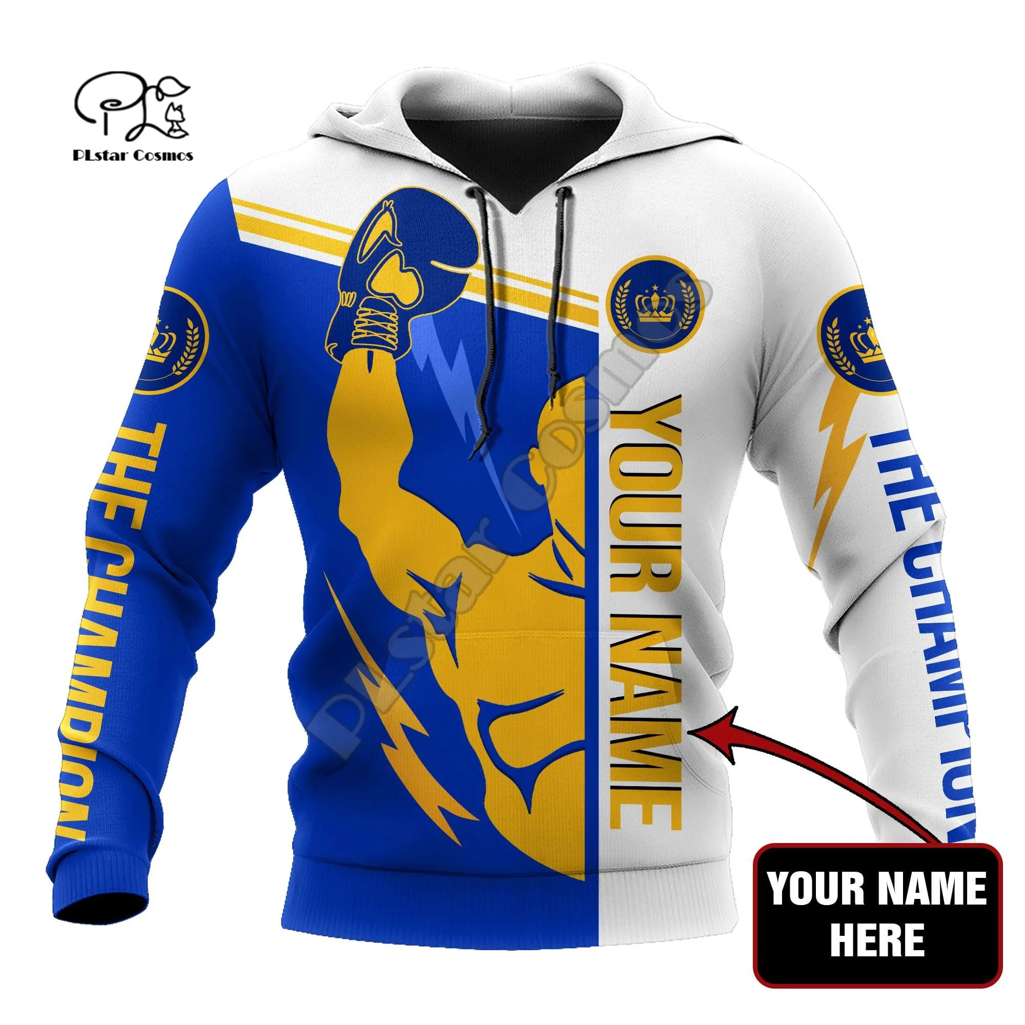 NewFashion Cosplay Sports Boxing Fighting Champion Sportswear Tracksuit 3DPrint Men/Women Funny Autumn Casual Jacket Hoodies B-7