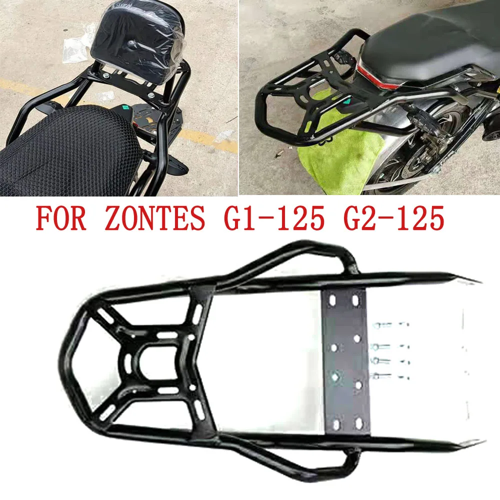 For Zontes G1-125 G2-125 Rear Seat Rack Bracket Luggage Carrier Cargo Shelf Support Zontes G1 125 G2 125