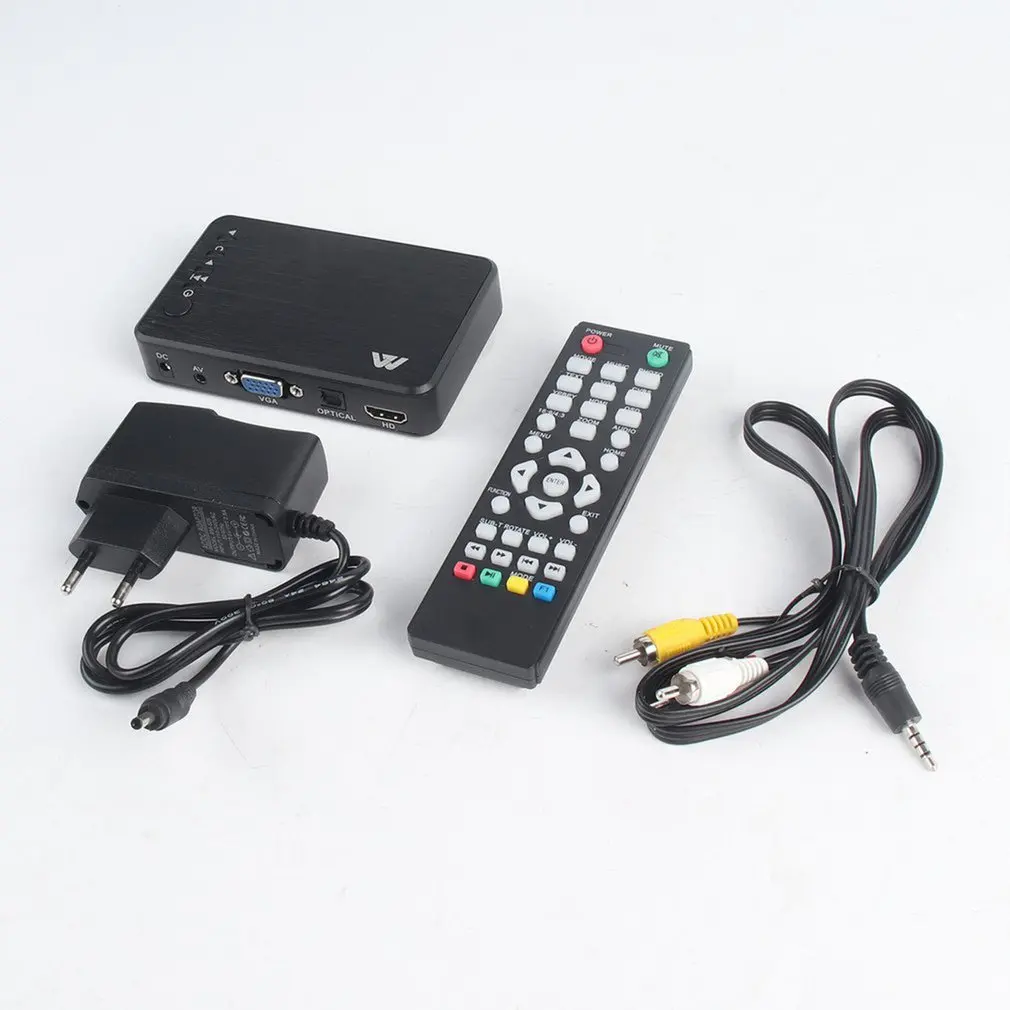 

Full HD Media Player Mini Autoplay Full HD 1920x1080 VGA AV USB Hard Disk U Disk SD/SDHC/MMC Card Latest F10 Externalplayer