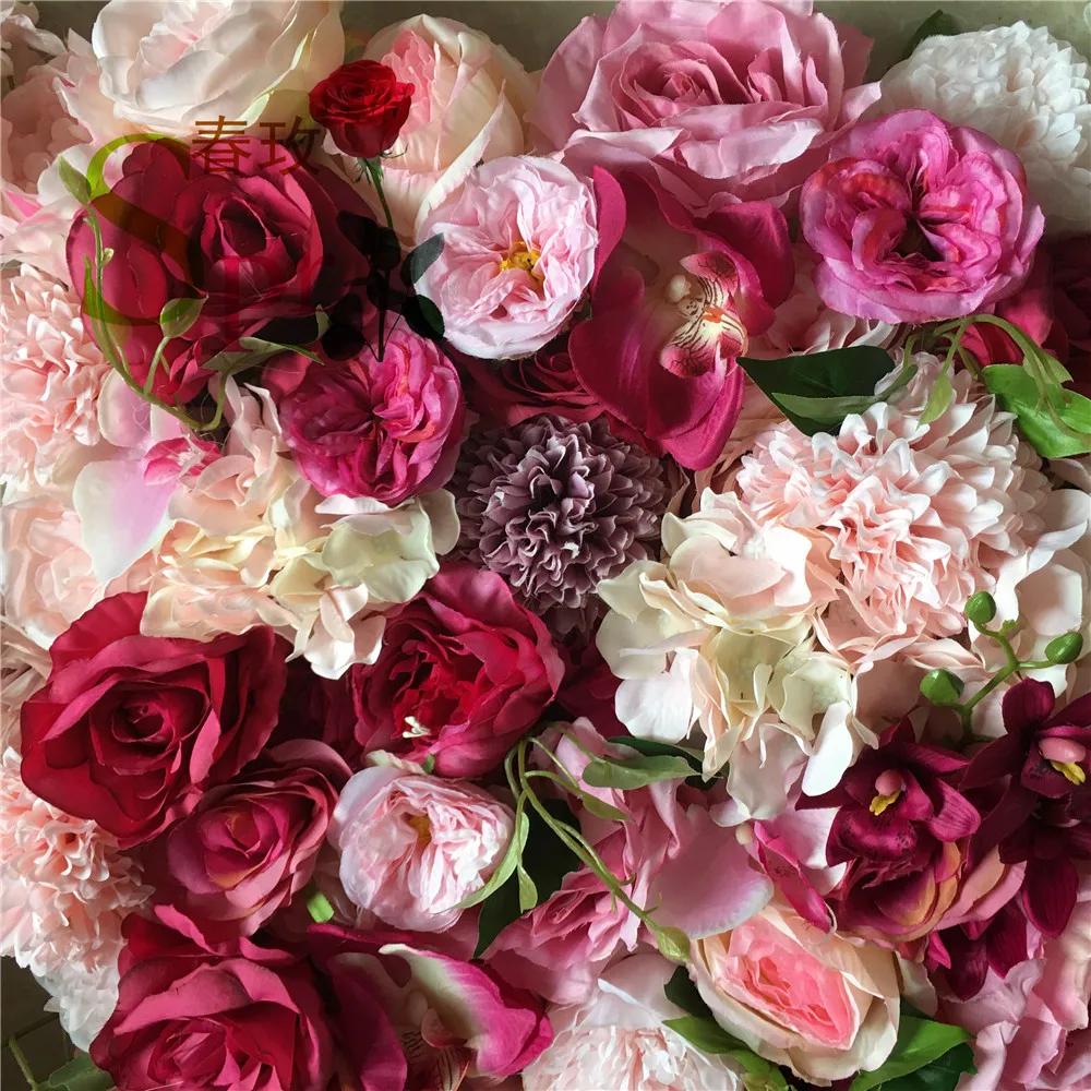 Недорогой фон для свадебного торжества кремовый белый искусственный цветок