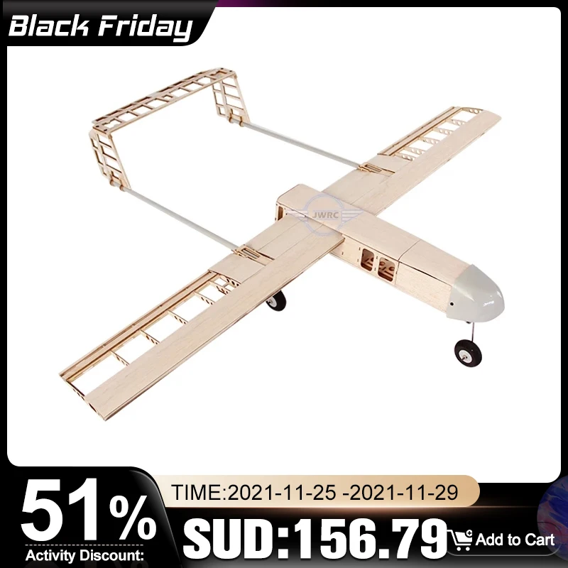 

JWRC Viper-7 UAV 1010mm Wingspan Balsa Wood FPV RC Airplane KIT Electric Aircraft Drone Outdoor Toys For Children Model Plane