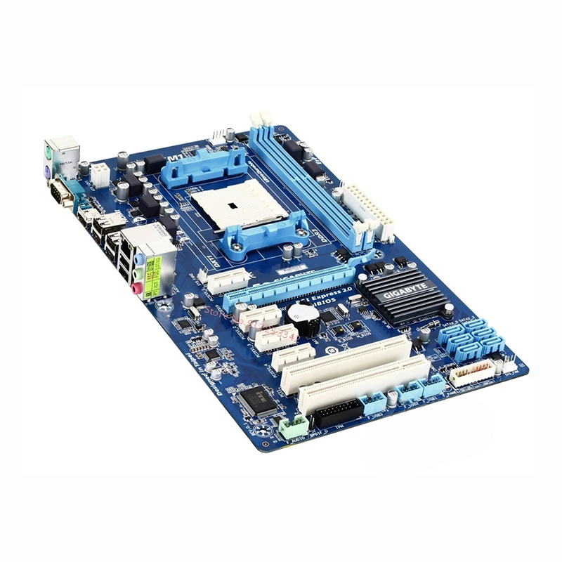 Материнская плата для GIGABYTE настольная материнская A75 разъем FM1 A8 A6 A4 E2 32 ГБ ATX б/у |