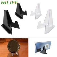 hilife medal rack coin stand 10pcs mini coins postcard display easel sl acrylic shelf collection storage holder