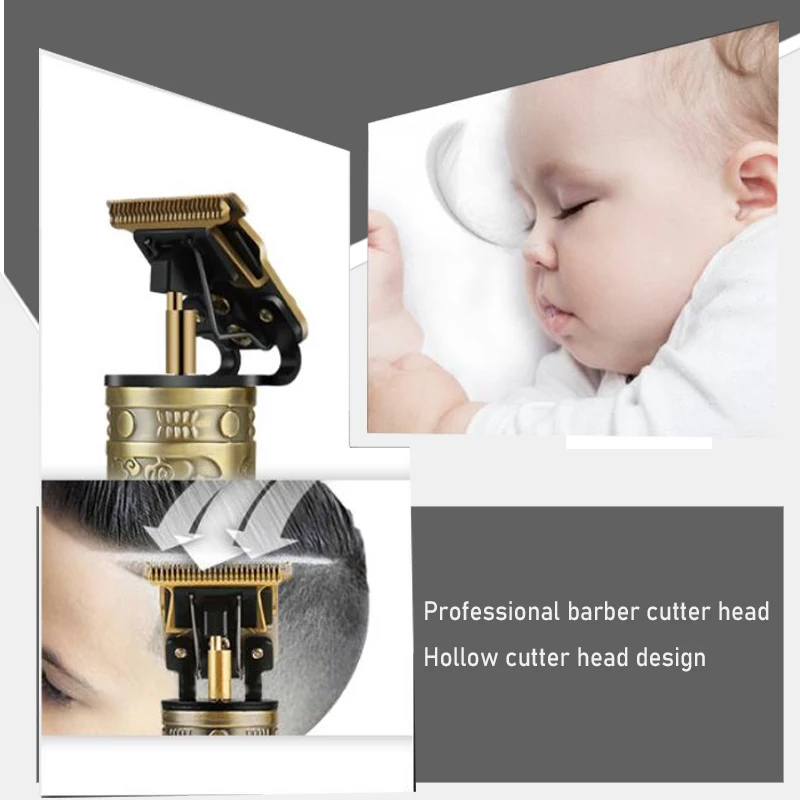 Мощный 2 скорости все металлические машинка для стрижки волос Профессиональный