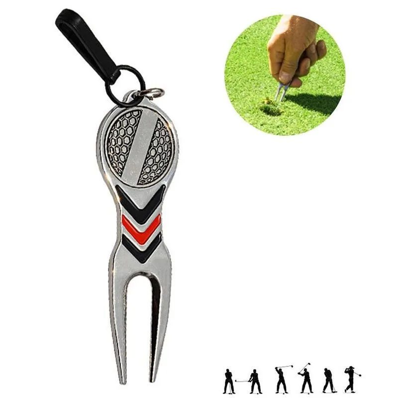 

1pcs Golf Training Aids Golf Green Fork Metal Repair Tool Groove Cleaner Outdoor Golf Sport Accessories Golf Training Aids