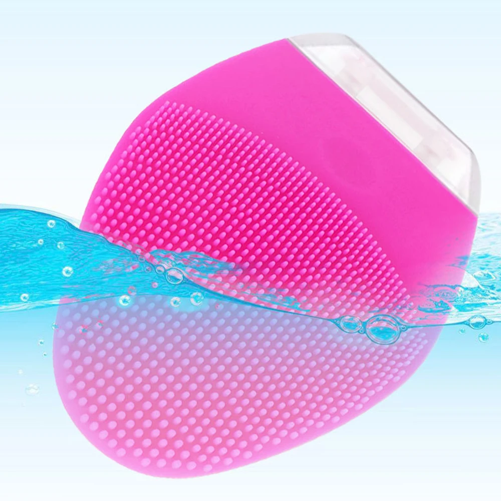 Hot Electric Silicone Facial Washing Cleanser Brush Ultra Sonic Face SPA Massage Deep Cleaning Vibrator Makeup Remove Tool | Красота и
