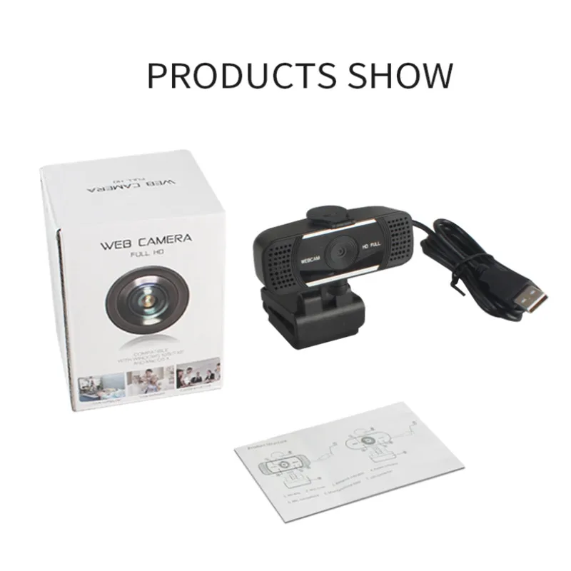 

Newest 4K 1080P Auto Focus Webcam Computer With Microphone Noise-reducing Camera USB Free Drive For PC Laptop Live Conference