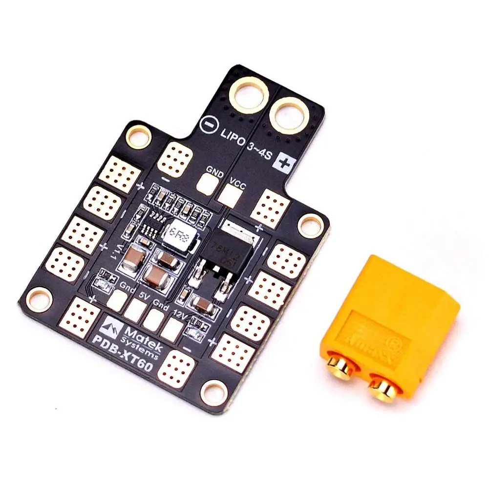 PDB XT60 W/ BEC 5V & 12V распределительная плата питания 3 4S/3 6S для RC FPV Racing Freestyle 4S/6S дроны