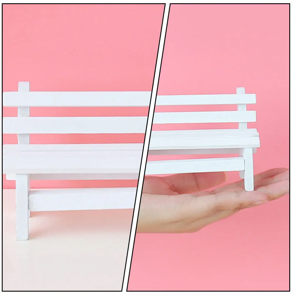 

6pcs Mini Furniture Decoration Doll House Mini Bench Model Decor Photo Props