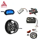 Мотор QS 12 кВт, 17x6,0 дюйма, BLDC, с контроллером Kelly QSKLS72601 для электрического мотоцикла