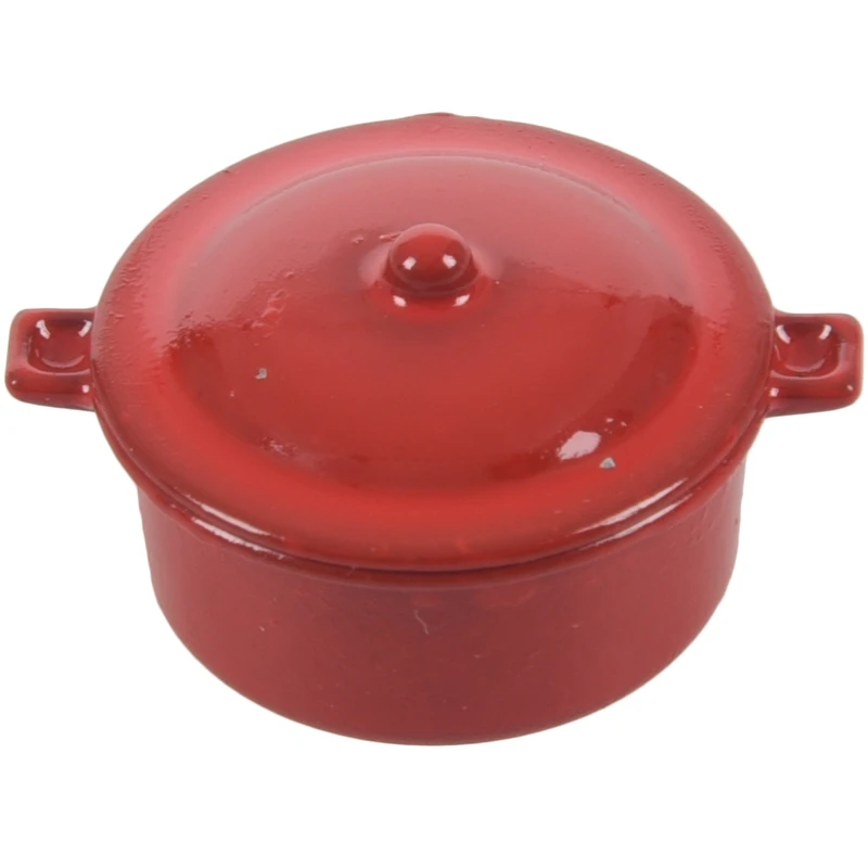 Кукольный домик миниатюрная кухонная утварь посуда кастрюля блюдо для тушения 12