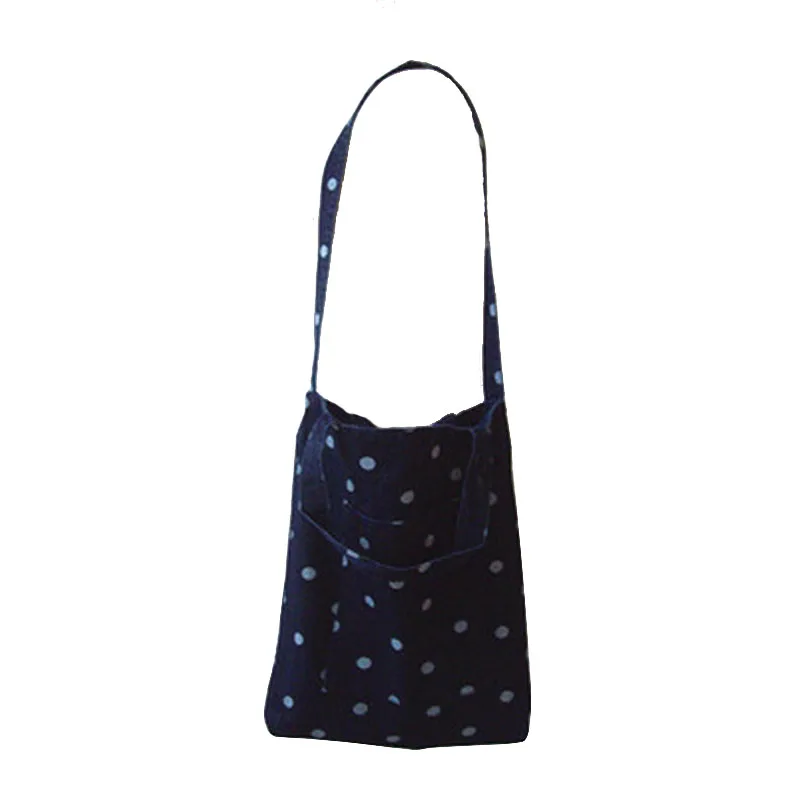 

6PCS / LOT Women Shopping Bag Tote Pouch Totes Female Large Capacity Korea Printing Dot Casual bag Handbags