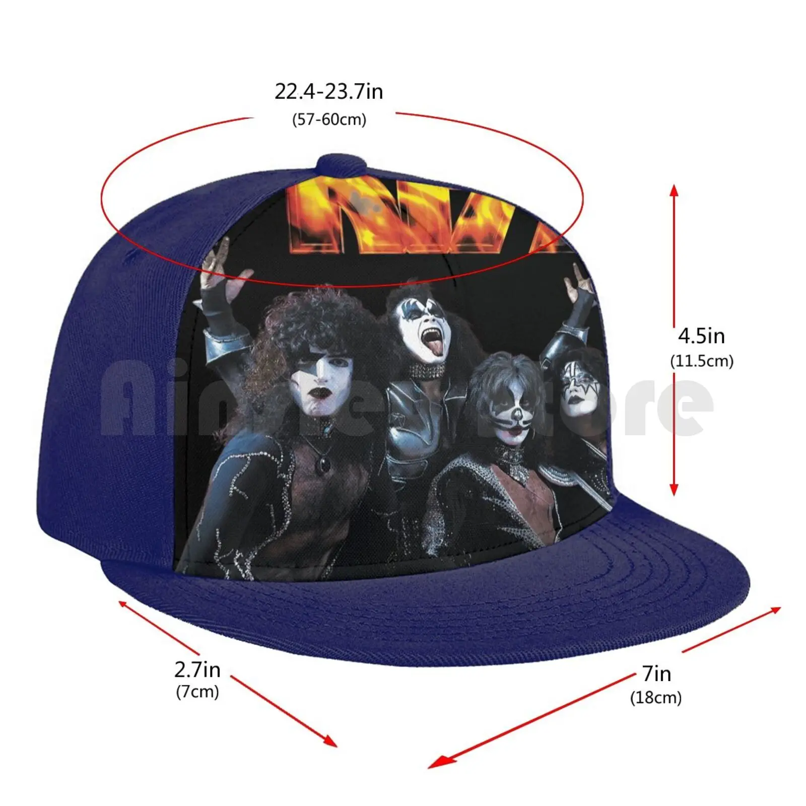 

Kiss Band Baseball Cap Diy Mesh Hip Hop Adjustable Kiss Kiss Fan Art Kiss Band Kiss Music Kiss Fanart Kiss The Band Starchild