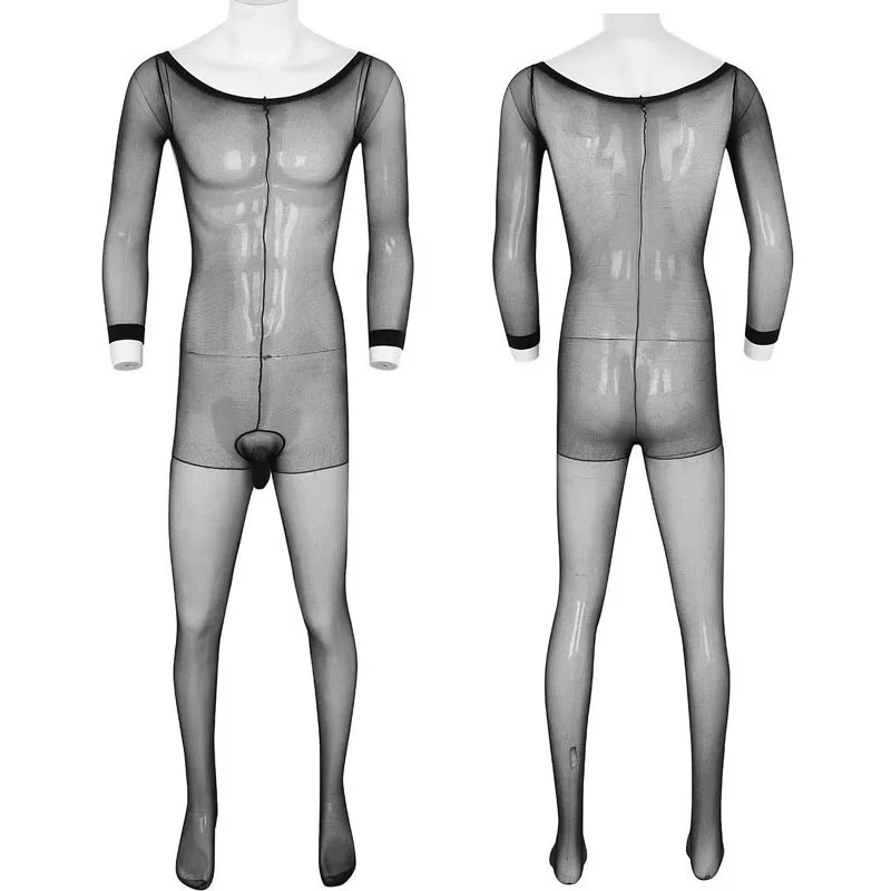 

Чулки мужские с длинным рукавом, сексуальное нижнее белье, комбинезон