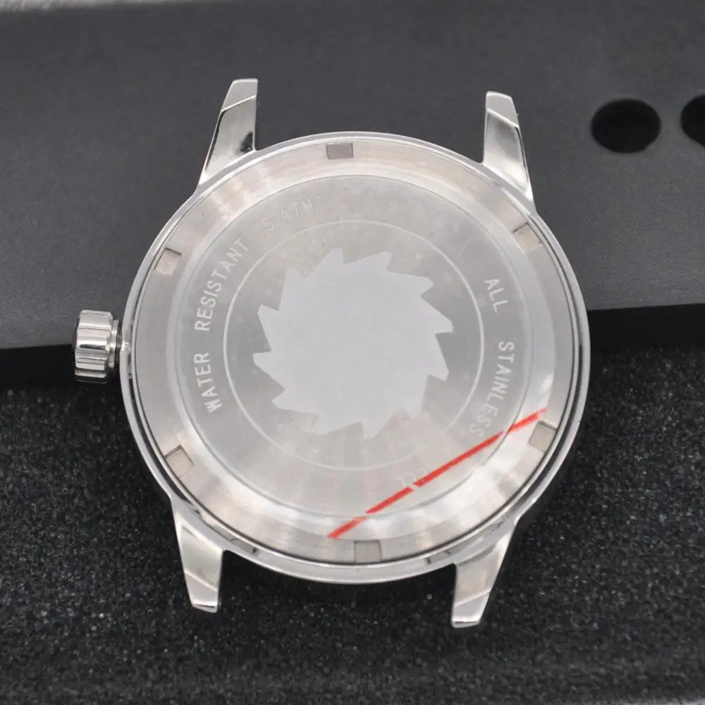 

41mm Sapphire Glass Brushed Stainless Steel Watch Case Fit 2824/2836 8215 Movements
